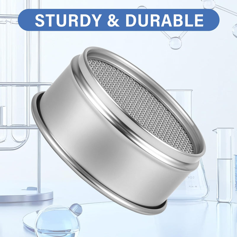 700 Mesh Lab Sieves 4" Diameter 304 Stainless Steel Wire Cloth Test Sieve for Industrial Laboratory Home 700 mesh - BeesActive Australia