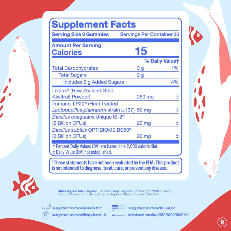 FIRST DAY Probiotic Gummies for Women, 3-in-1 Prebiotic + Postbiotic, 60ct | Vegan women probiotic gummies with kiwi and 4B CFU; 3-in-1 blend for digestive, oral and vaginal health, 30-day supply. 60 gummies - Bottle