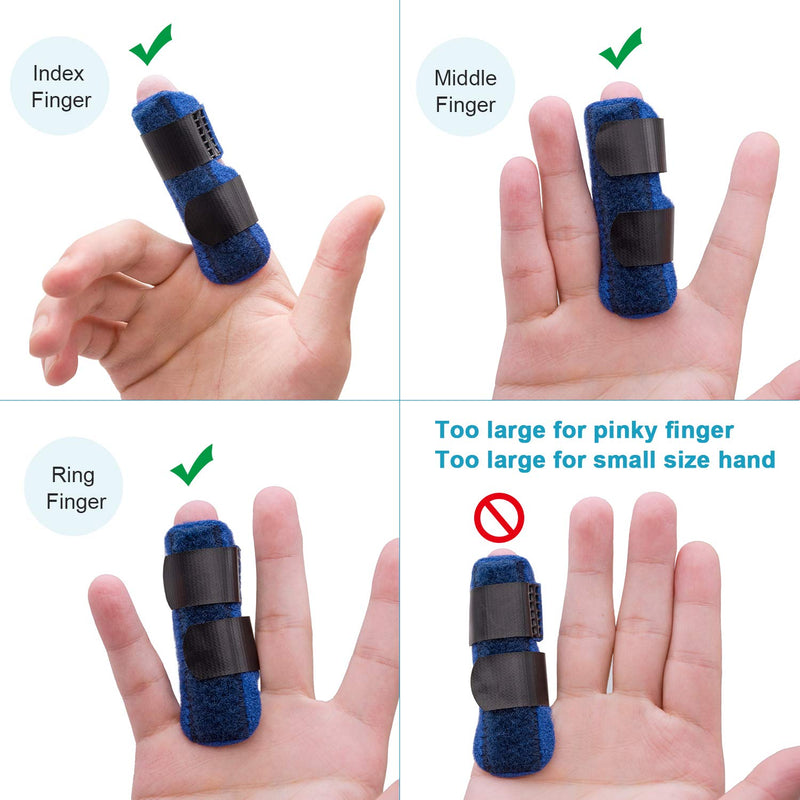 Trigger Finger Splints, Finger Brace for Pain Relief Sport Injuries, Basketball, Senior Tendon Release Blue - BeesActive Australia
