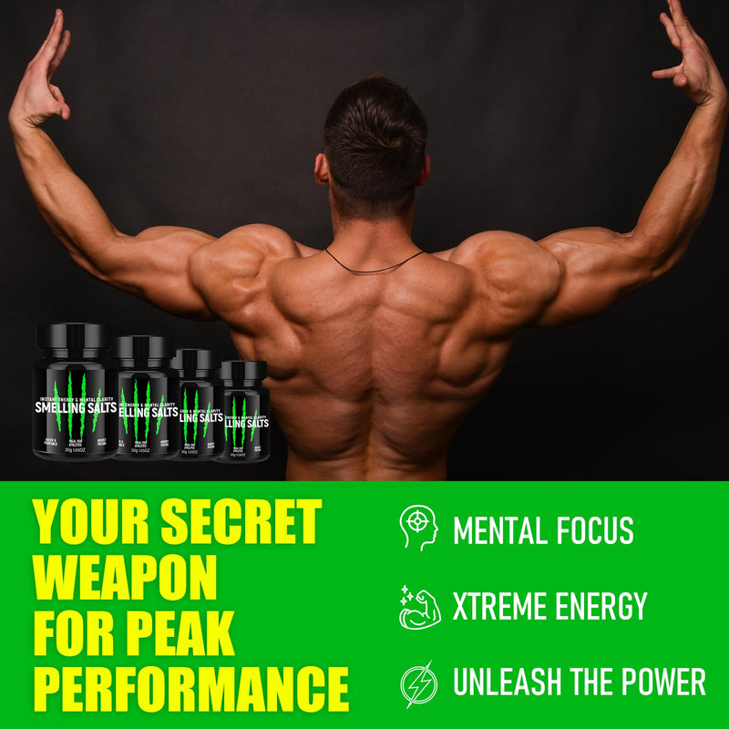 Salts for Athletes in Hockey, Potent Salts Wake Up for Athletes, Weightlifting and Powerlifting - Activate Before Smelling, Instant Energy, Explosive Power, Breaking PR, Enhanced Focus & Motivation Green - BeesActive Australia