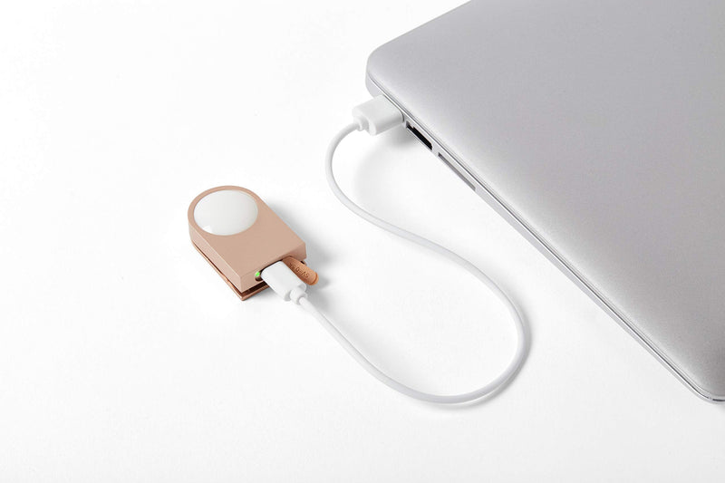 Lexon Lucie - LED Clip On Light, Rechargeable, Water-Resistant IPX4, Dual-Color Mode with 4 Light Settings, Ideal for Running, Walking and Cycling - Gold