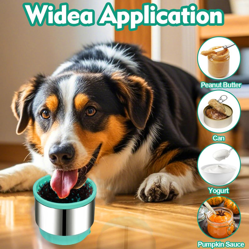 2 in 1 Slow Feeder Dog Bowls - Dog Slow Feeder Bowl with Lick Mat for Double Slowing Down Eating, Silicone Dog Treat Bowls with Non-Slip Suction Cup, Anxiety Relief Feeder Dog Bowls for Large Breed - BeesActive Australia