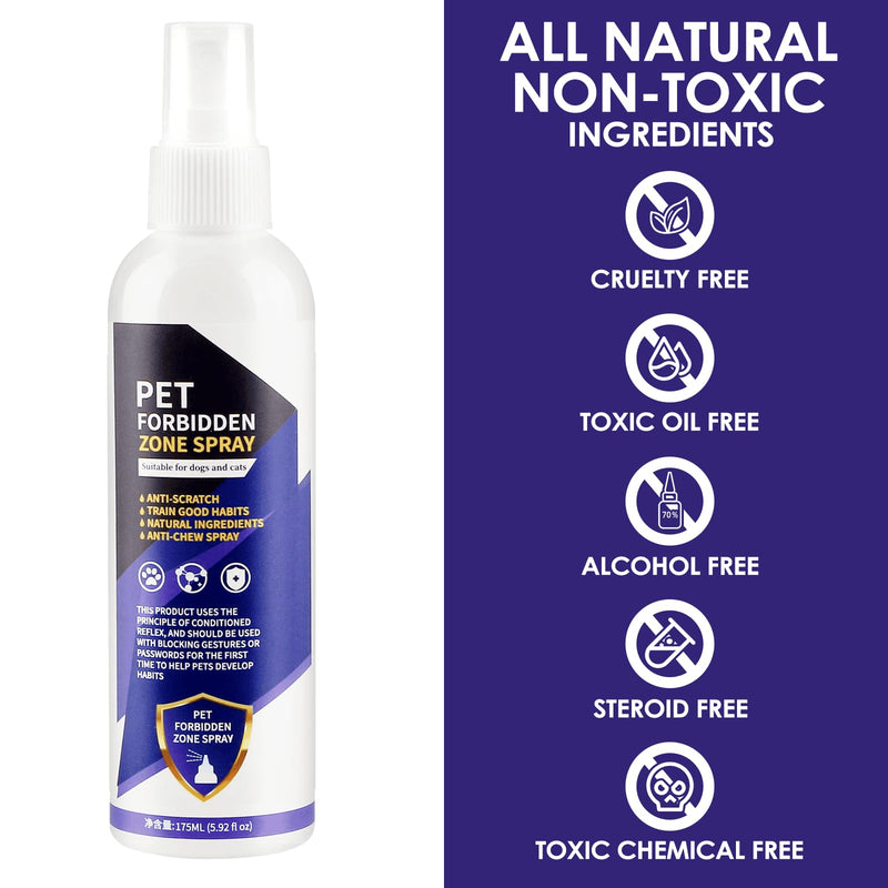 No Chew Spray for Dogs. 175ML Bitter Apple Spray for Dogs to Stop Chewing. Effective Anti Scratch Furniture Protector. Anti Chew Spray for Dogs Puppies. Alcohol Free & Non-Toxic, Indoor & Outdoor Use - BeesActive Australia