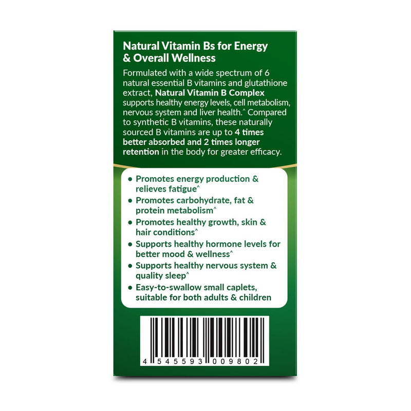 AFC Japan Vitamin B Complex - Stress, Energy, Immunity -120 Capsules | Natural vitamins B1 B2 B3 B6 B12, folic acid, glutathione yeast extract, no synthetics, non-GMO, 60 days' supply