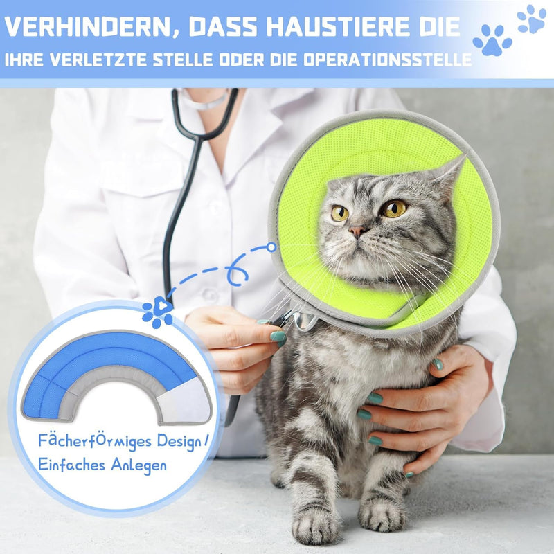 Cat collar, cat collar, collapsible soft protective collar cat collar, cat collar for operations and after injuries, cat collar to prevent wound leakage - BeesActive Australia