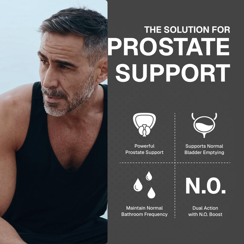 Weider Prime Prostate Health for Men, Saw Palmetto, Dual Action with N.O. Boost, Promotes Flow and Normal Frequency, 60 Veggie Capsules - BeesActive Australia