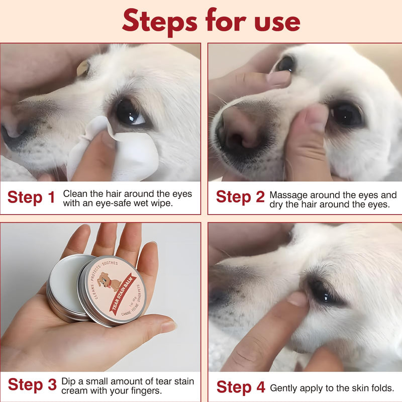 CMYUA Tear Stain Remover Dog, 2 Pack Eye Care for Pets Remove Tear Stains Cat Gently Cleans and Restores Bright Eyes Tear Stone Remover for Dogs - BeesActive Australia