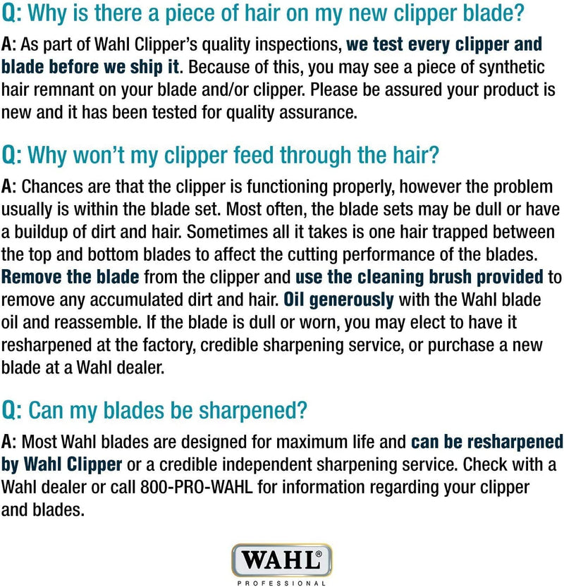 Wahl Professional Animal 10 Medium Ultimate Competition Series Detachable Blade with 1/16-Inch Cut Length (2358-500) #10 - BeesActive Australia