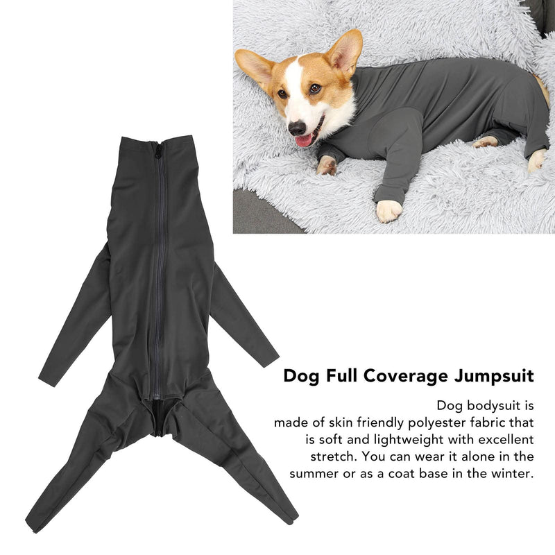 Dog Full Coverage Jumpsuit, Dog Recovery Suit, Adjustable Long Sleeve Elastic Prevent Shedding Dog Bodysuit, Anti Licking Dog Surgery Suit for Post Operative for Medium Large