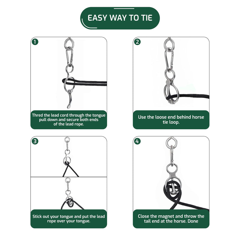 BAZAKJI 2X Premium - horse tie ring Tack & Supplies Horse Safety Accessories Training Equipment with Eye Bolt a Humane Way to Prevent Horses from Retracting Stainless Steel Ring with Eye Screws - BeesActive Australia