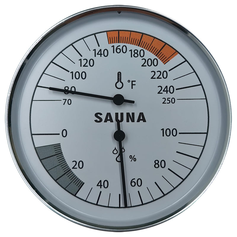 Sauna Thermometer and Hygrometer Combo – Precise Temperature & Humidity Gauge for Sauna Roomsk, Temperature Range 70-250°F, Humidity Range 0-100% - BeesActive Australia