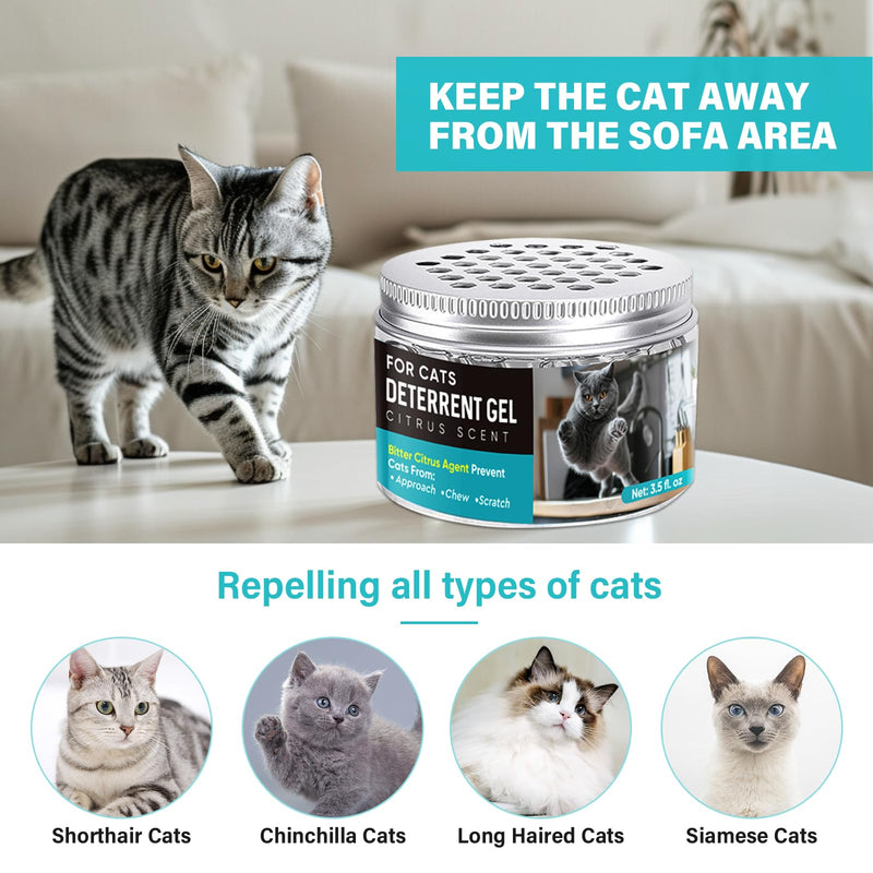 Cat Deterrent Gel, Cat Repellent Indoor, Cat Scratch Deterrent for Pet Behavior Training, Prevent Cats Scratching Furniture, Sofas, Curtains & Plants - BeesActive Australia