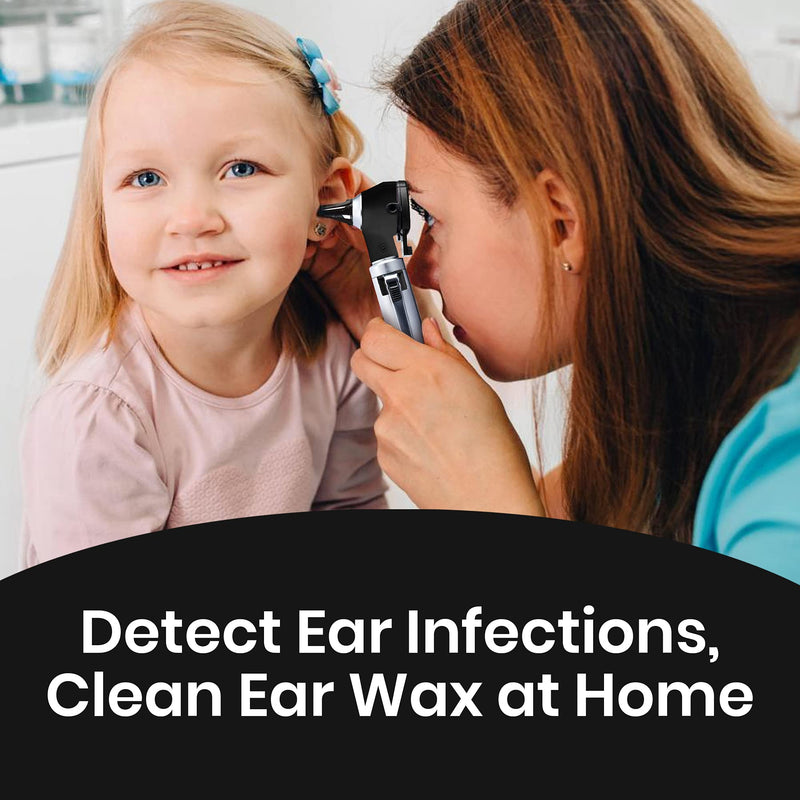 Zyrev ZetaLife Otoscope - Ear Scope with Light, Ear Infection Detector, Pocket Size (Black Color) Black - BeesActive Australia