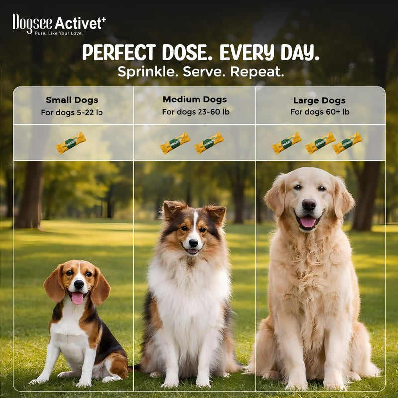 Dogsee Activet+ Freeze Dried Dog Food Topper with Yak Cheese Powder, Dog Supplement for Multi Vitamin, Boosting Immunity, Supports Growth, Improve Overall Health & Digestion (30 Sachets) Powder - 30 Sachets