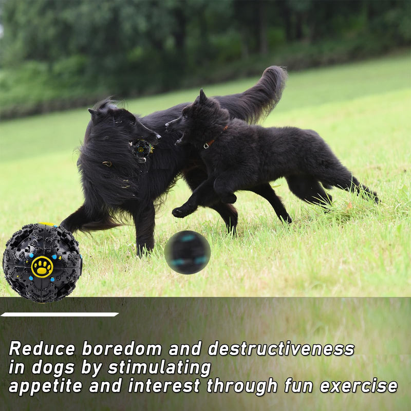 Pawcia Giggle Ball,Pawcia Giggle Sound Dog Ball,Giggle Ball,Giggle Ball for Dogs,Pawcia Giggle Dog Ball,Durable for Small Medium Large Dogs(Black,S) - BeesActive Australia
