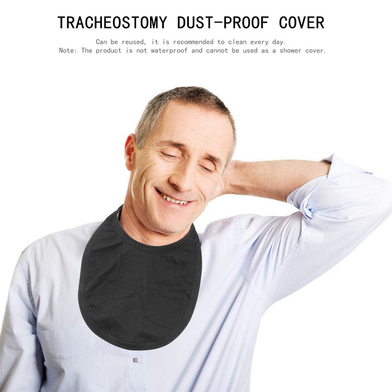 Healifty Tracheostomy Neck Stoma Protector Dust- Proof Neck Trachea Protector Dust- Proof Cover Shield 2Pcs