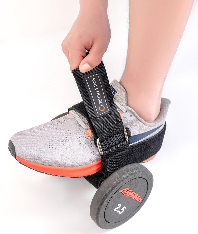 Feet Weight Lifting,Foot Dumbbell Attachment,Tibialis Trainer,Foot Weights for Exercise,Leg Lift Exercise Equipment Dumbbell Ankle Strap Upgraded-Black-1pc