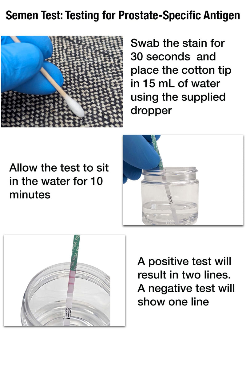 Infidelity Detection Kit | Find Two Substances Found in Male Body Fluids | Results in 10 Minutes | One Kit One Kit (1 Acid Phosphatase & 1 Prostate-Specific) - BeesActive Australia