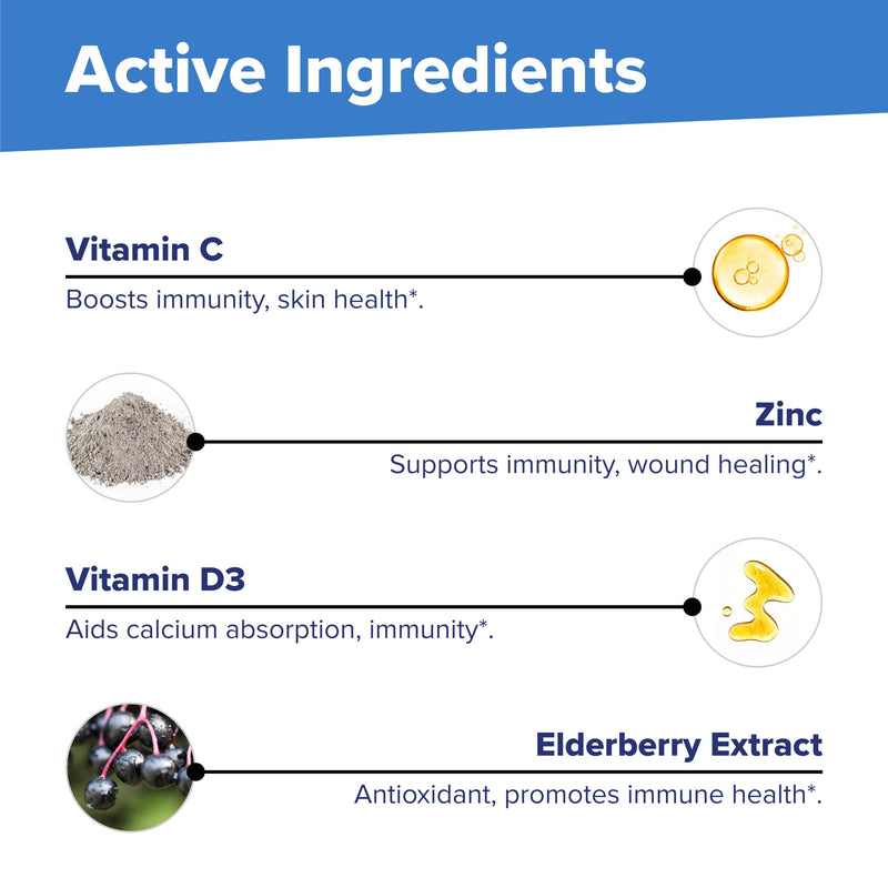 Superior Source Kid's Immune Clean Melts - Immunity Support Supplement - Contains Vitamin C, Vitamin D3, Zinc & Elderberry Extract - Non-GMO & Gluten-Free - 60 MicroLingual Dissolvable Tablets