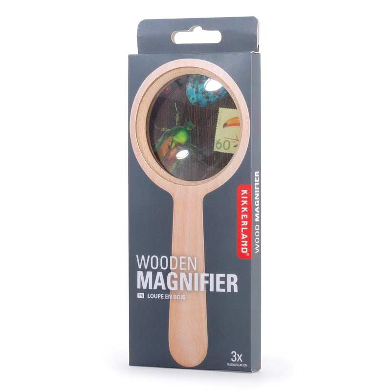 Kikkerland Wooden Magnifier (MG58)