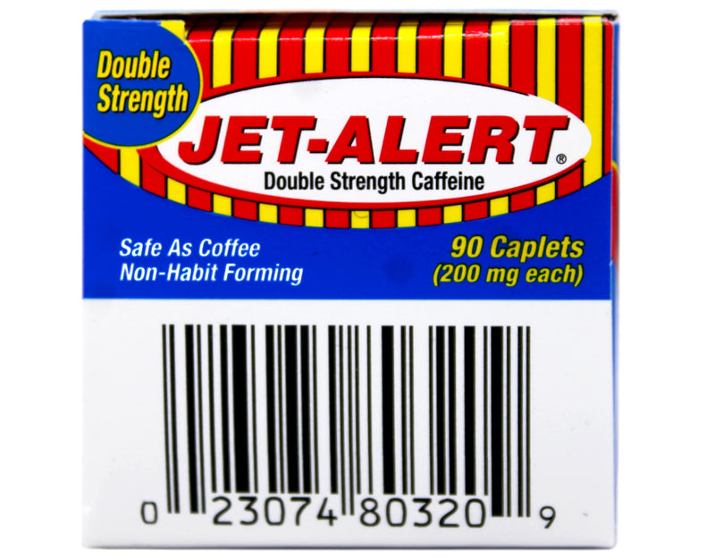 Jet Alert Double Strength Alertness Aid Caplets, 200mg-90 Ct Value Packs (6) 6 - BeesActive Australia