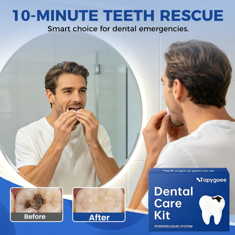 Tooth Repair Kit, Dental Cement Zinc Oxide Eugenol for Missing Teeth