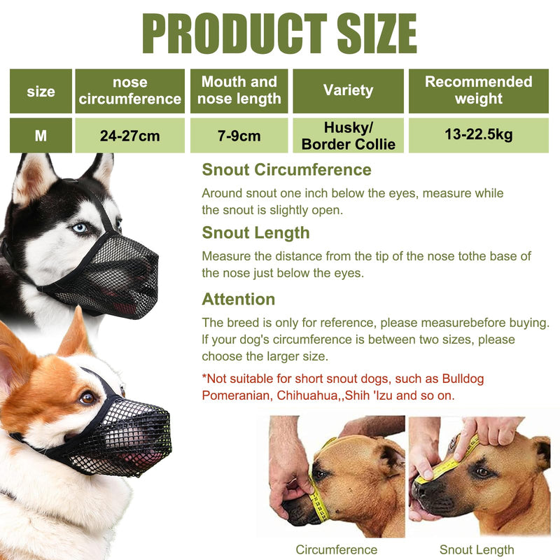 Muzzle for dogs, adjustable puppy muzzles, muzzle for medium dogs, adjustable muzzle for dogs, suitable for medium dogs, poison bait protection, dog muzzles for dogs, prevents biting, chewing, barking - BeesActive Australia