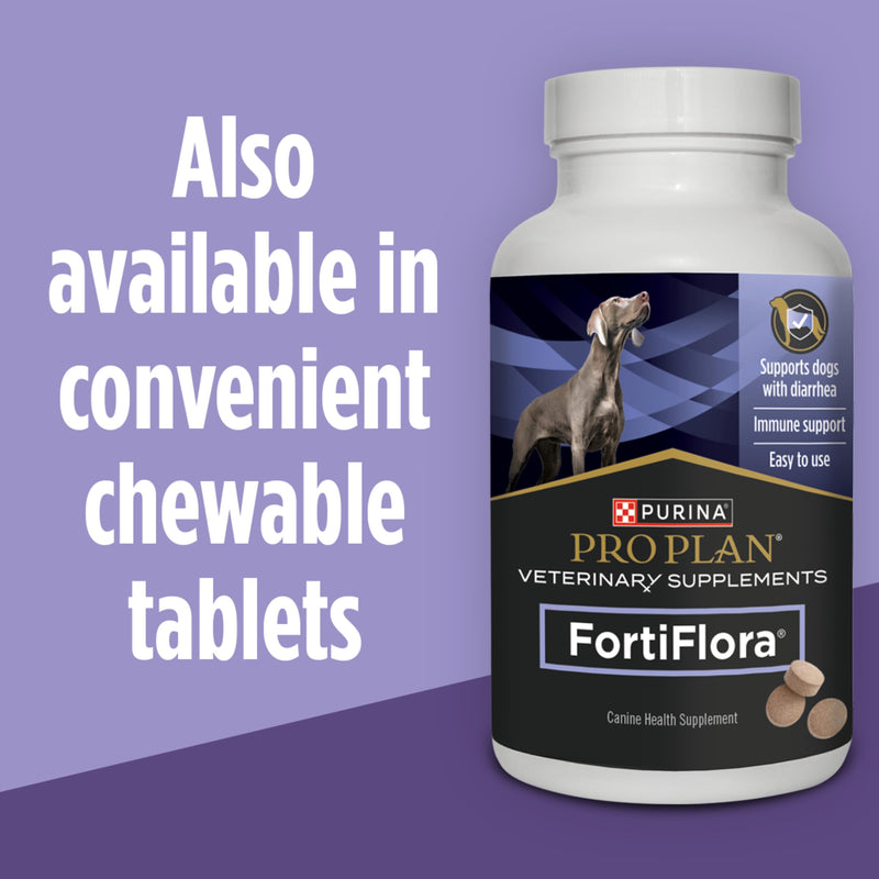 Purina Pro Plan Veterinary Supplements FortiFlora Daily Probiotics for Dogs,Helps Digestive Gut Health and Diarrhea - 30 ct. Box,(Pack of 2) 30 Count (Pack of 2)