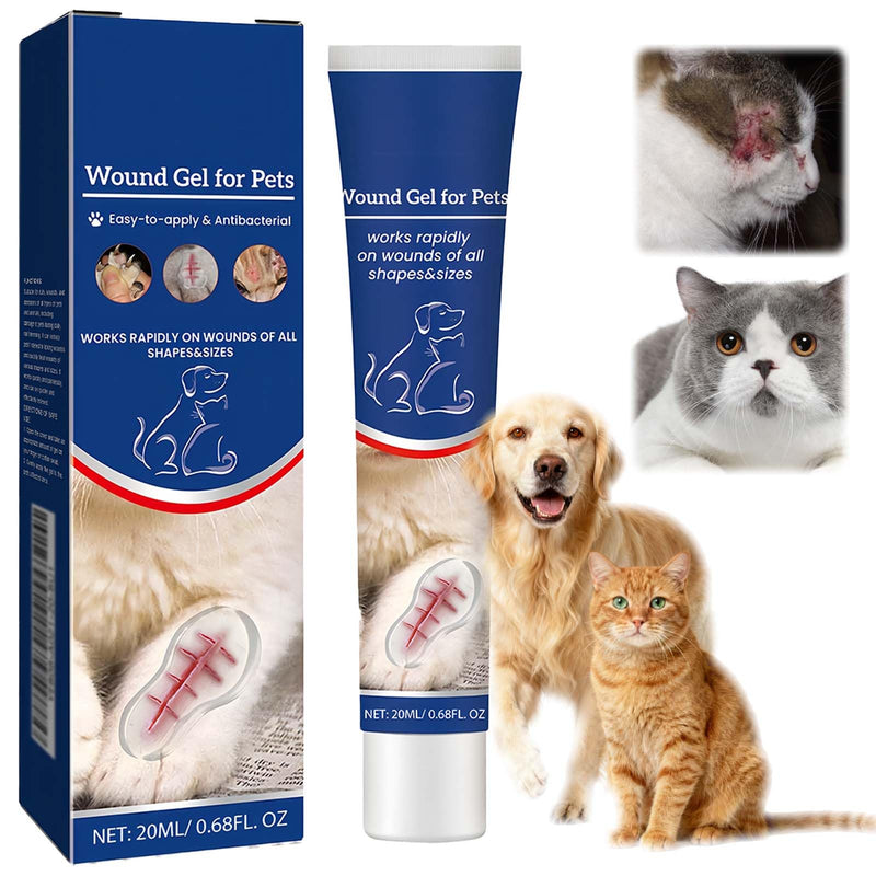Pet Wound Care Gel - Gentle Liquid Bandage Wound Gel for Dogs & Cats, Waterproof Protective Gel for Minor Wounds on Legs, Paws, Skin