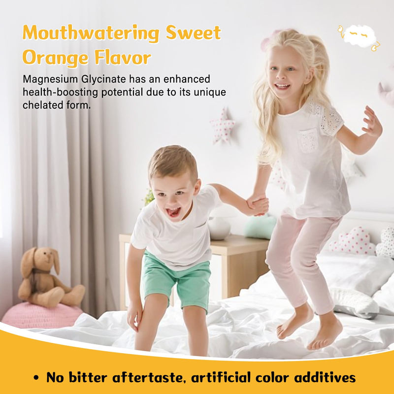 Magnesium Glycinate Gummies for Kids & Adults, 60 Count | Magnesium Glycinate 300mg per Serving, Supplement with L-Theanine, Lemon Balm & Vitamin B12 1