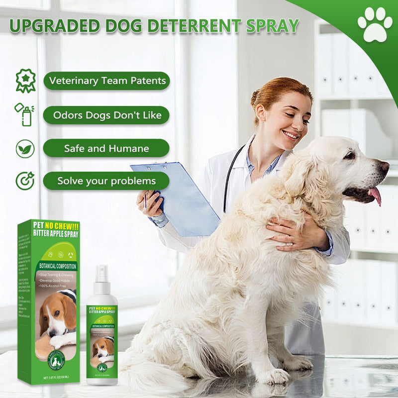 Cooraby 5.07 Oz Bitter Apple Spray for Dogs to Stop Chewing - Natural Ingredients No Chew Spray for Dogs - Dog Repellent Spray - Alcohol Free, Cruelty-Free - Protect Your Furniture Green - BeesActive Australia