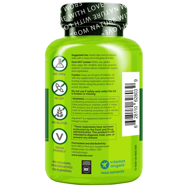NATURELO One Daily Multivitamin for Women w/Vitamin B12, 120 Count | Energy Support, Whole Food Daily Women Multivitamin Supplement, Nourish Hair/Skin/Nail, Non-GMO, No Soy, Gluten Free Unflavored 120 Count (Pack of 1)