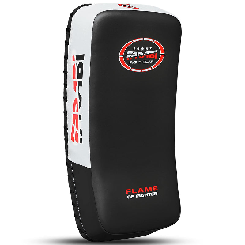 Farabi Thai Pad Training Kick Pad Curved Coaching Pad Kicking Mix Martial Arts x 1 Single Unit Black