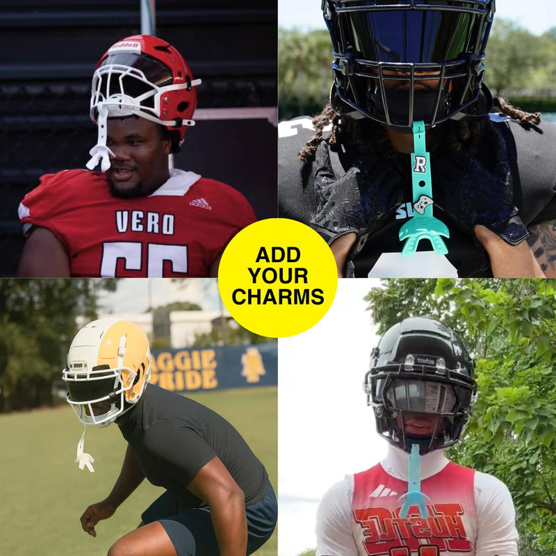 SLEEFS Soft Football Mouth Guard 2.0 - Youth Mouthguard with Strap (Removable) - Lip/Teeth Protector Mouthpiece - No Boil - for Youth/Adults, Maximum Air Flow for Flag Football, Lacrosse - Soft Pink - BeesActive Australia