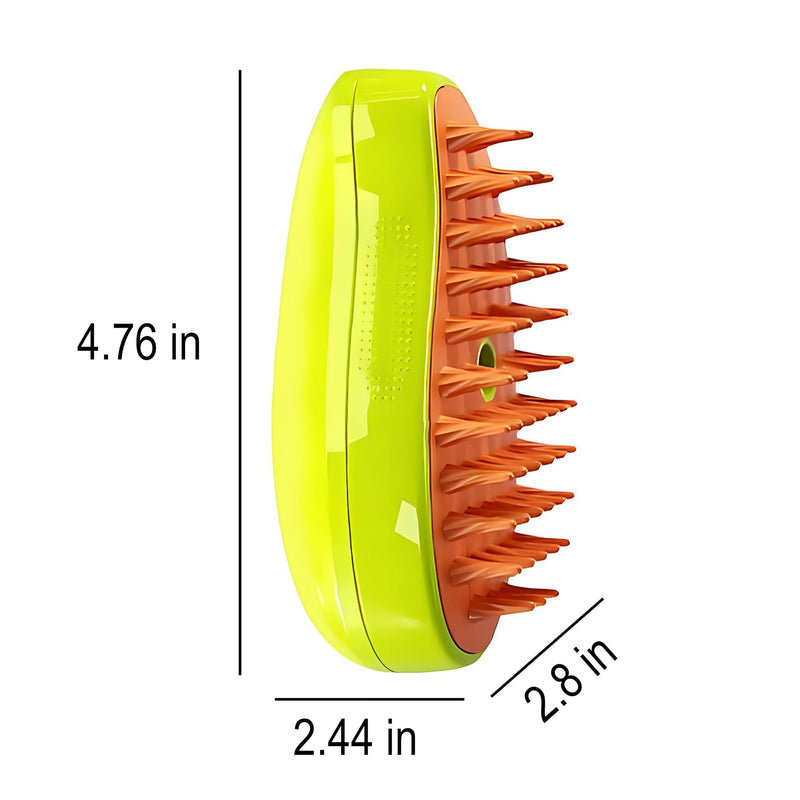 Cat Steamy Brush, Grooming Tool for Cats and Dogs with Steam Function, Massage, and Shedding Hair Removal - Ideal for Pets, Featuring Weighted Blanket Technology, Hair Brush, 3 in 1 - BeesActive Australia
