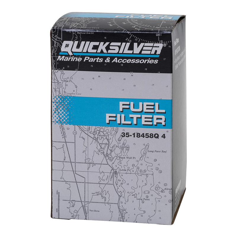 Quicksilver 18458Q4 Water Separating Fuel Filter Kit with Blue Water Warning Sensor for Mercury Outboards
