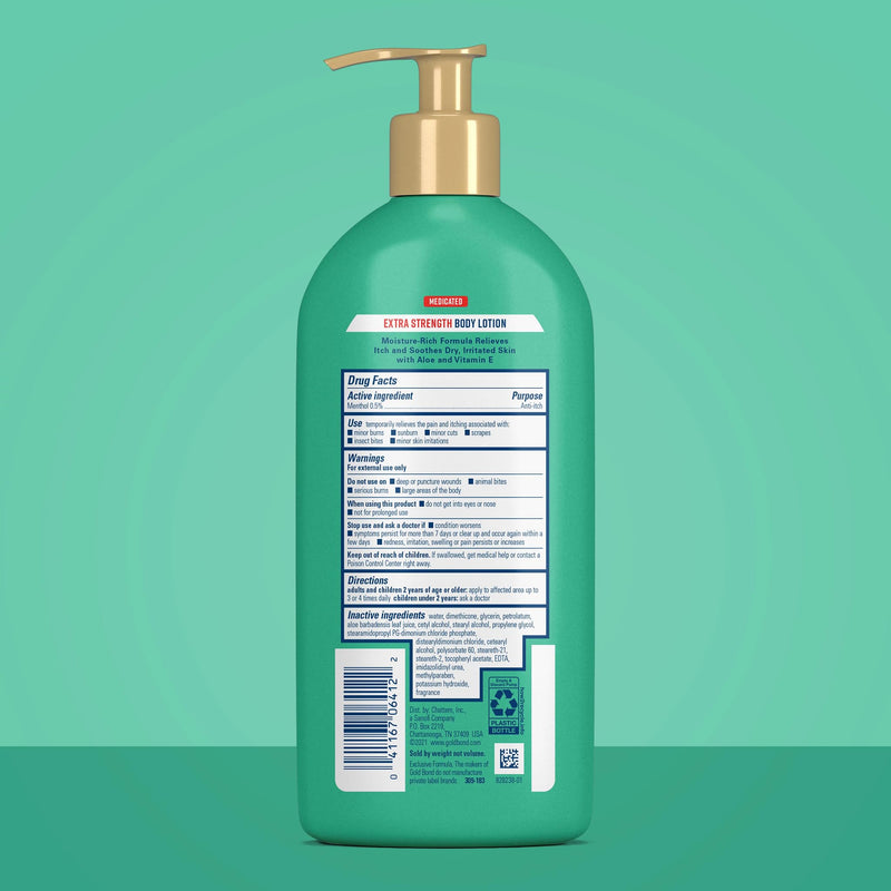 Gold Bond Medicated Extra Strength Body Lotion, Moisturizes, Relieves & Soothes, 14 oz Lotion 14 Ounce (Pack of 1)