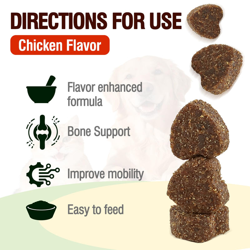 Hip & Joint Health Supplement for Dogs and Cats（150 Chews）,Contains Glucosamine, Plus Chondroitin and MSM, Supports Healthy Joints, For All Breeds and Sizes