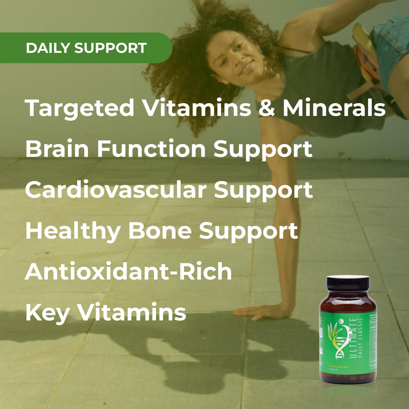 Youngevity Ultimate Daily Classic Multivitamin with Amino Acids, 90 Tabs | Vitamins, minerals, amino acids, ginkgo, hawthorn berry, chondroitin, antioxidants, brain, heart and bone support, 90 tablets