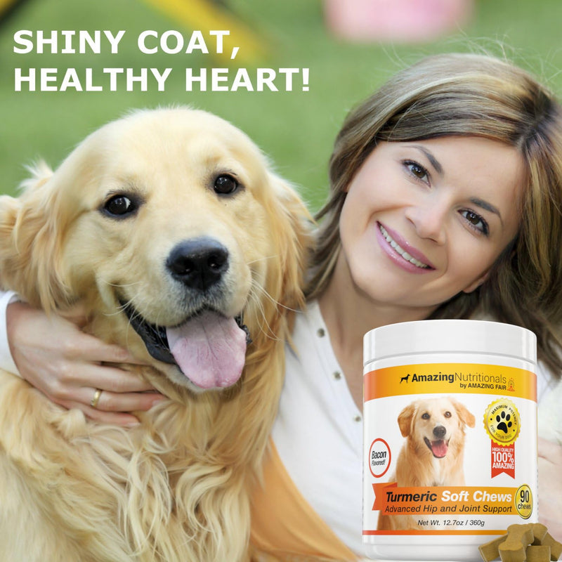 Joint Support Skin and Coat Health Bundle - Turmeric and Omega 3 for Itchy Skin Relief, Inflammation, Dry Skin, Hot Spots, Shedding