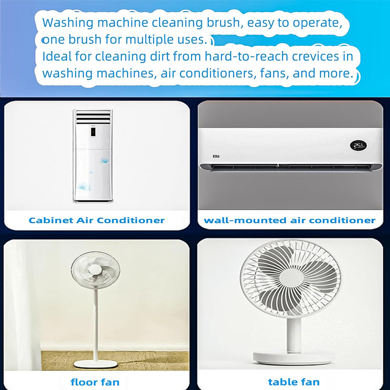 2Pcs Washing Machine Cleaning Brush, Washing Machine Brush Washing Machine Cleaner Front Load Washer Cleaner Brush Load Washer Cleaner Drum Washing Machine Cleaning Tools Washing Machine Brush White-2pc - BeesActive Australia