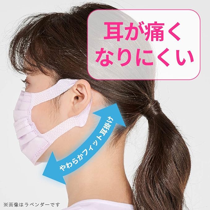 Elleair Hyper Block Mask, Stuffiness, Refreshing Color, Ice Blue, Regular Size, 30 Pieces, PM2.5 Compatible -  Australia