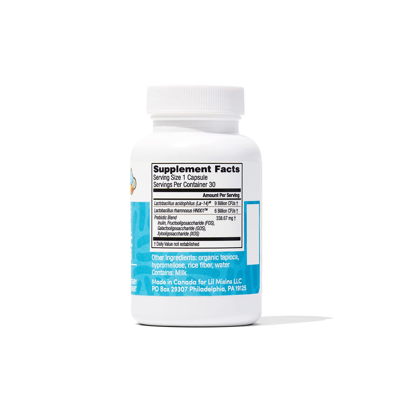 Lil Mixins Early Allergen Prenatal Probiotics Supplement for Women & Baby | Allergy Prevention Starts Before Birth, Immune Support & Feminine Health, L Rhamnosus & Acidophilus, 1-Month Supply