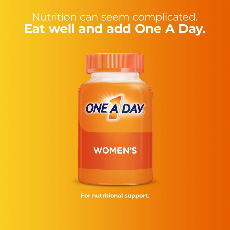 One A Day Women’s Multivitamin, Supplement with Vitamin A, Vitamin C, Vitamin D, Vitamin E and Zinc for Immune Health Support, B12, Biotin, Calcium & More, Tablet, 250 count