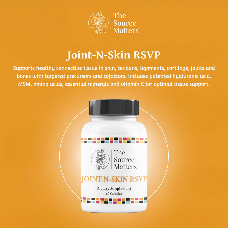 Joint-N-Skin RSVP Dietary Supplement | Nutrient Support for Healthy Connective Tissue in Joints, Skin, Ligaments, and Bones with Amino Acids, MSM, Vitamin C, and Zinc (30 Capsules)