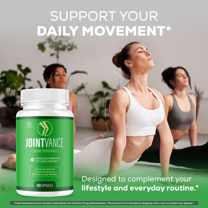 (3 Pack) JointVance Capsules - Advanced Formula Joint Vance Joint Support Pills Daily All Natural Maximum Strength, Premium Vitamins for Overall Health & Wellness Reviews, 180 Capsules for 3 Months