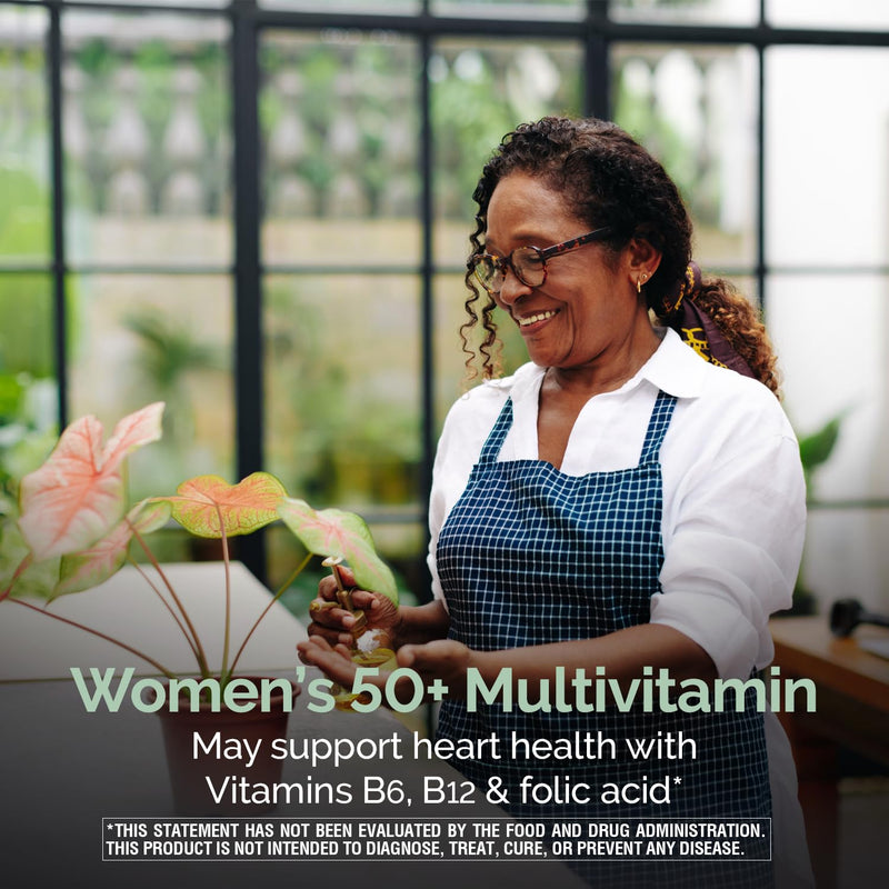 Nature's Wonder Advanced Women's 50+ Multivitamin, Vitamin D3, 120 Tablets | Daily Essential B Vitamins & Multiminerals for Energy, Lutein, Cranberry, Biotin for Eye, Urinary & Skin Health, Gluten-Free