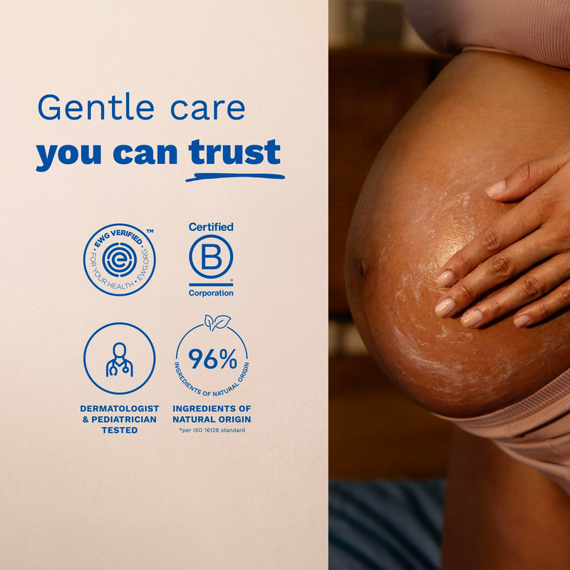 Mustela Maternity Stretch Marks Cream for Pregnancy - Natural Skincare Massage Moisturizer with Natural Avocado, Maracuja & Shea Butter - Lightly Fragranced or Fragrance Free - Various Sizes 8.45 Fl Oz