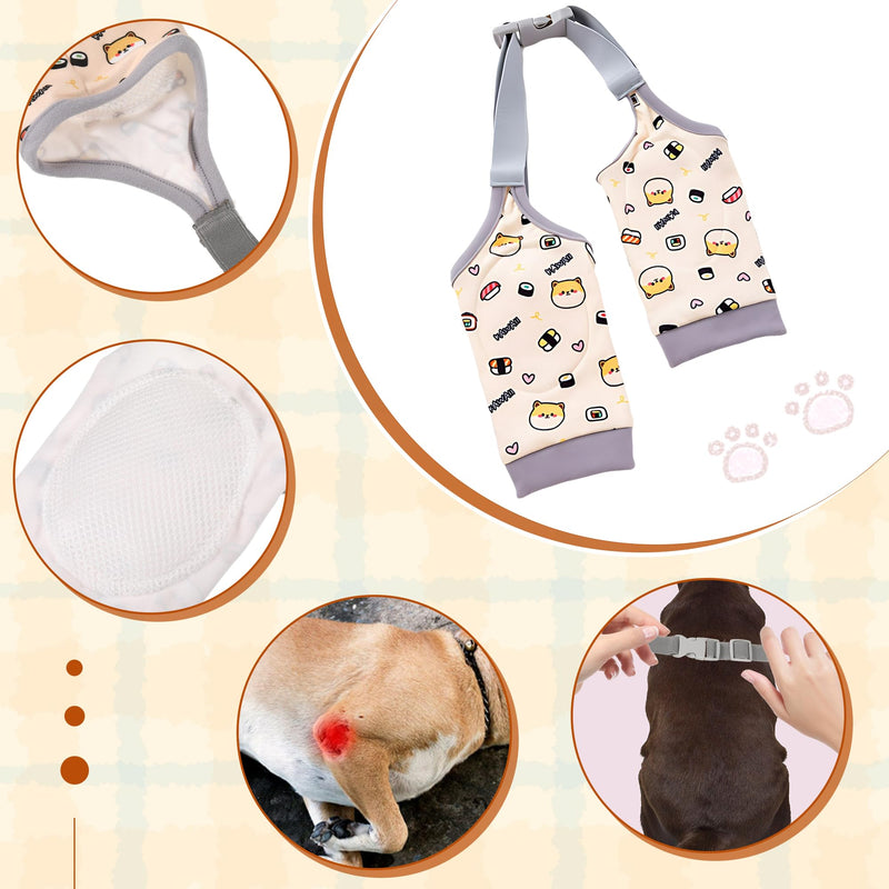 EUIOOVM Dog Leg Protector, Dog Elbow Brace for Medium and Large Dogs, Prevents Licking Wounds, Helps with Arthritis(L) L - BeesActive Australia