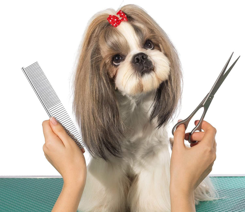 Dog Combs for Grooming, Metal Cat Comb for Removing Tangles and Knots, Professional Grooming Tool for Long Haired Dog, Cat and other pets - BeesActive Australia